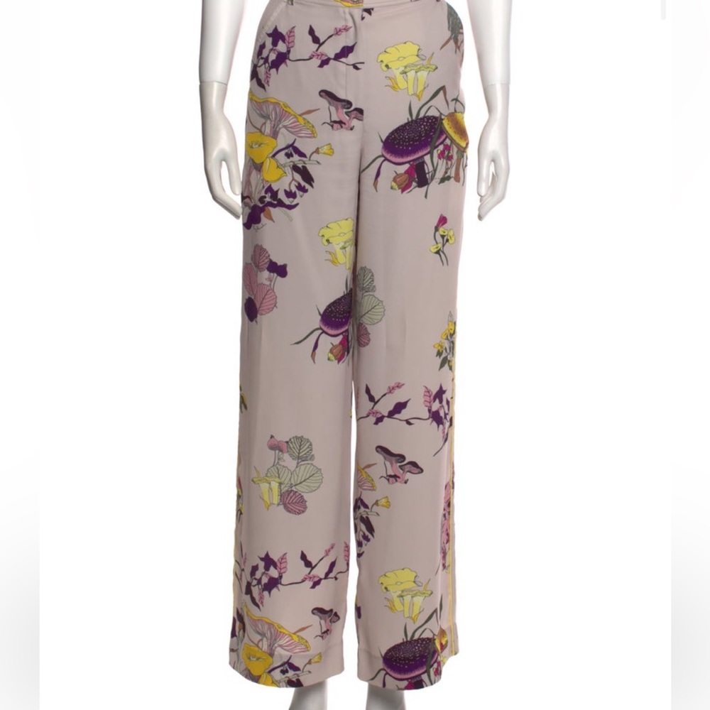 Tory Burch printed wide leg pants, women’s size 4